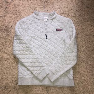 Vineyard Vines gray quarter zip jacket